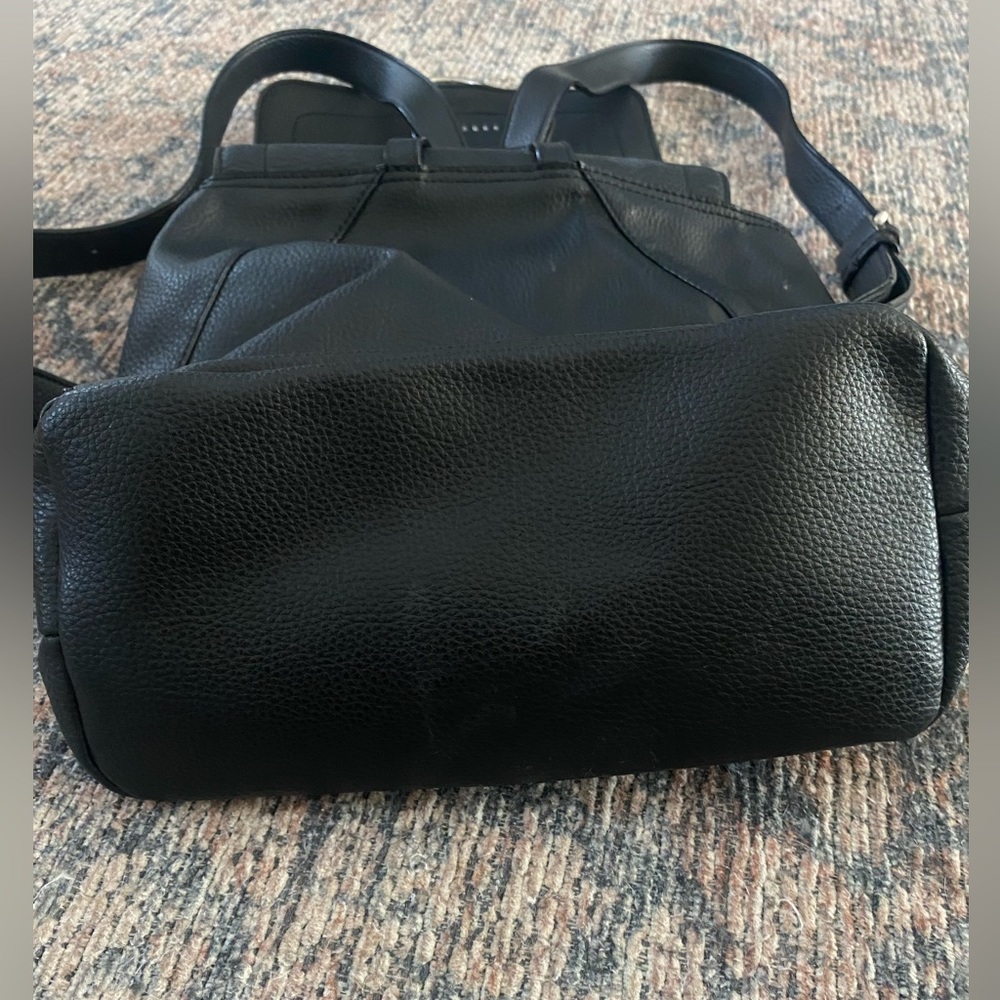 Sanctuary Black Leather Backpack Purse 100% Leather - Picture 4 of 9